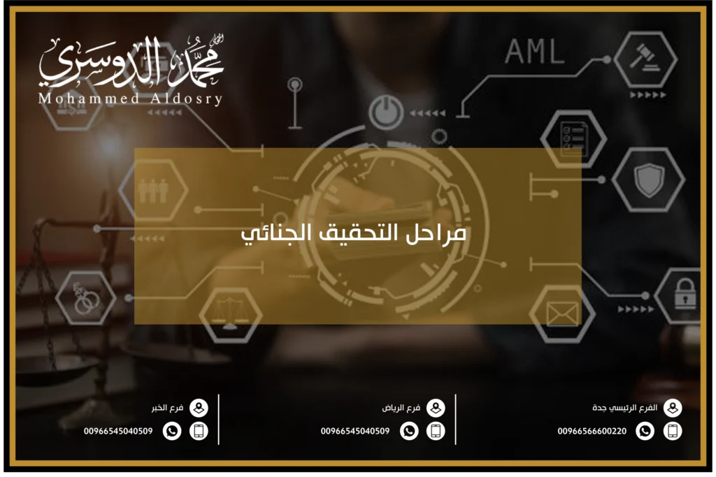 مراحل التحقيق الجنائي